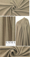 tweedy ribbed sweater knit - taupe/cream 1.375 yds