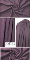 tweedy ribbed sweater knit - gloxinia/silver .875 yds