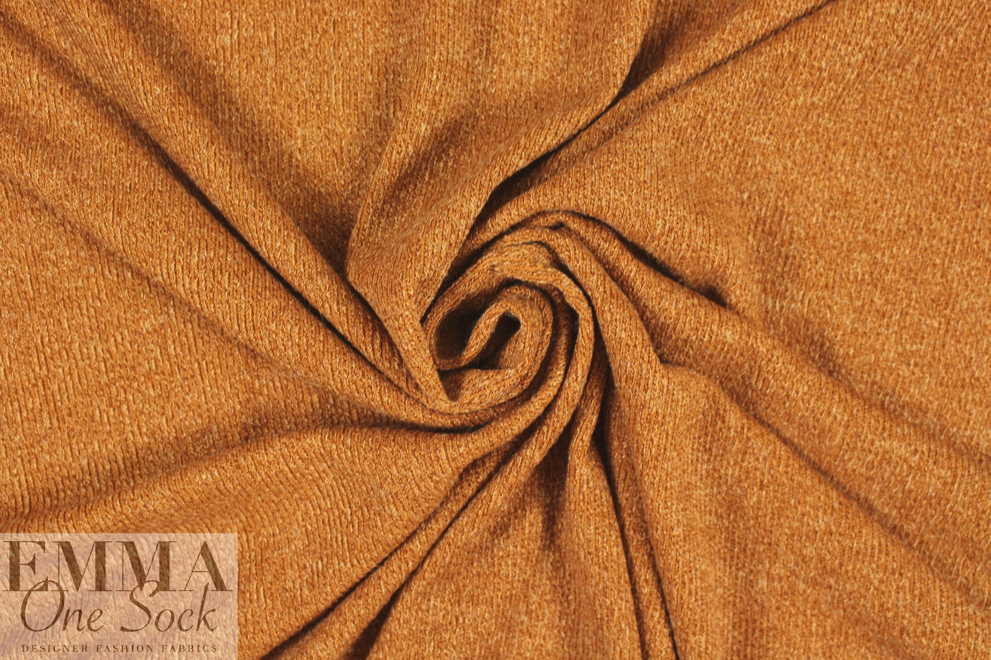 tweedy ribbed sweater knit - burnt orange 1.66 yd