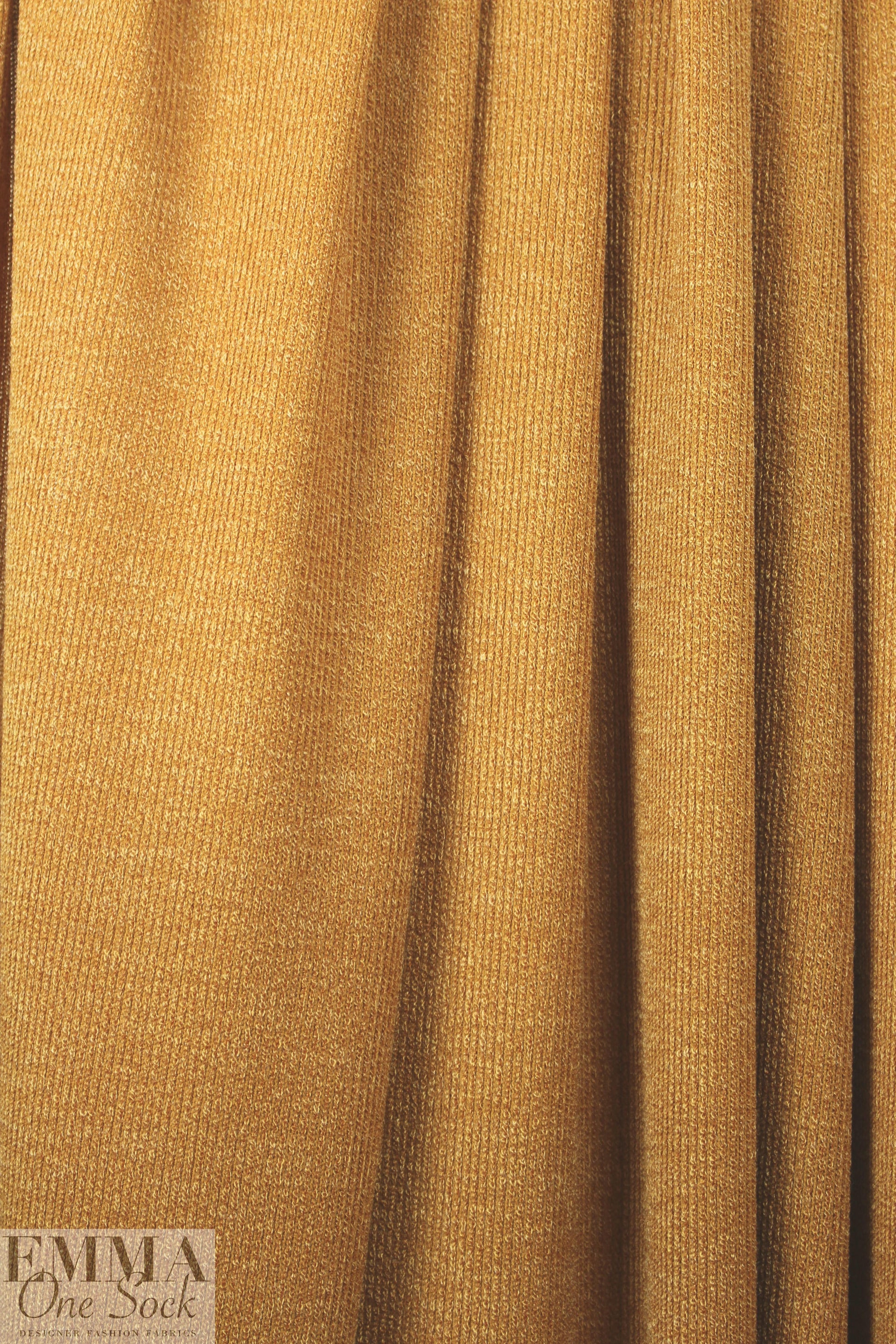 tweedy ribbed sweater knit - caramel
