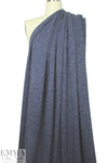 tweedy ribbed sweater knit - indigo 1.66 yds
