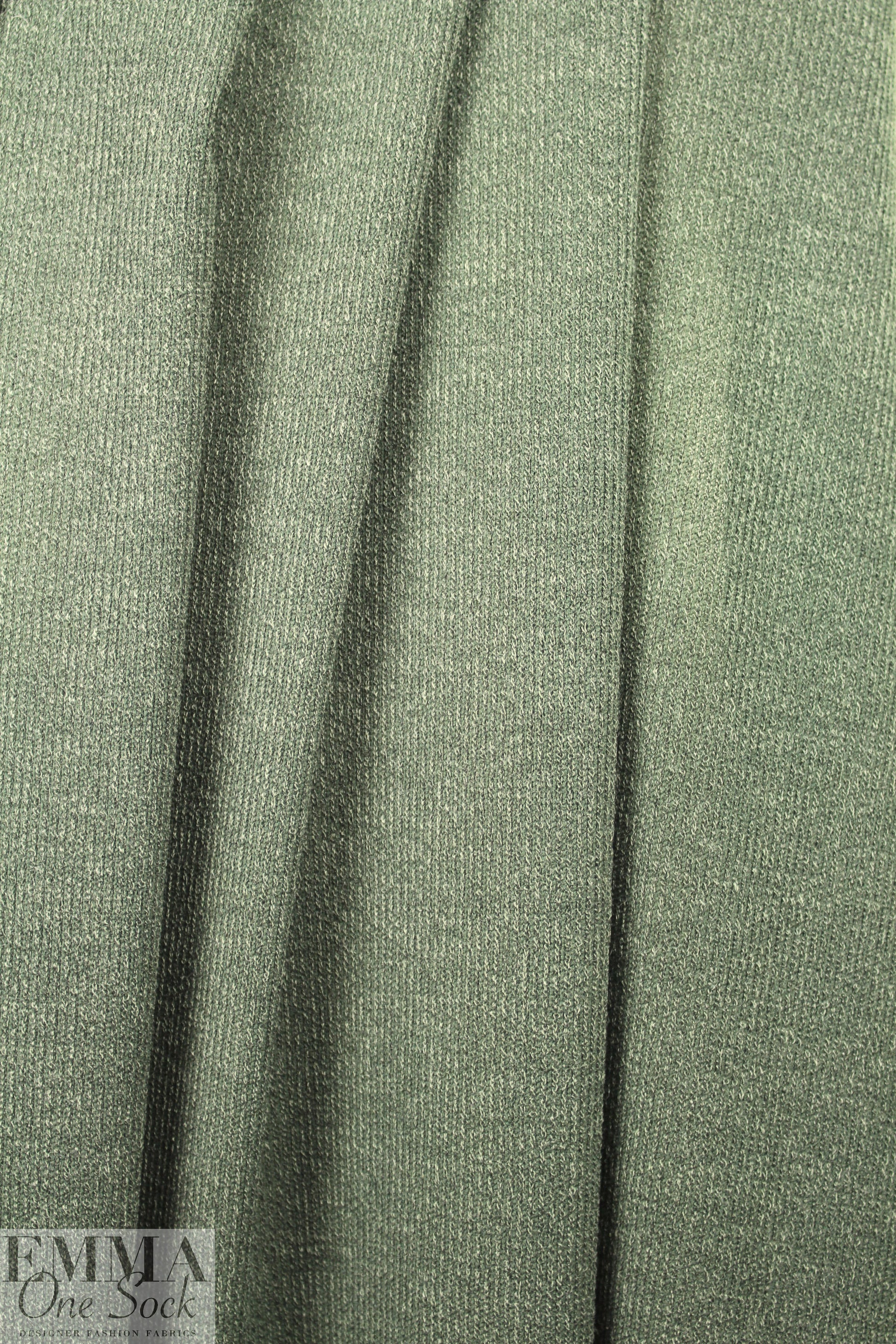 tweedy ribbed sweater knit - dusty sage 1.625 yd