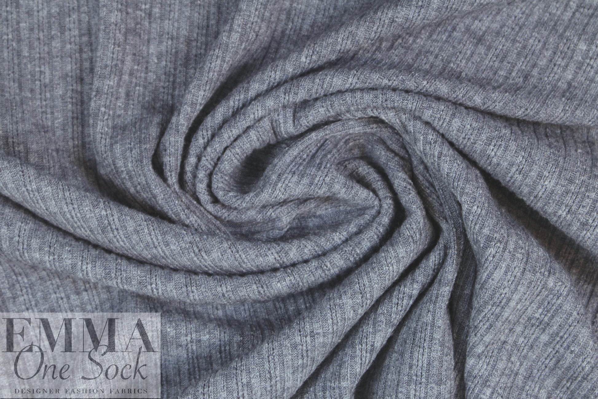 mini cable rayon blend sweater knit - stonewash 2 yd