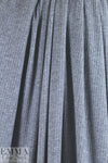 mini cable rayon blend sweater knit - stonewash 1.75 yd