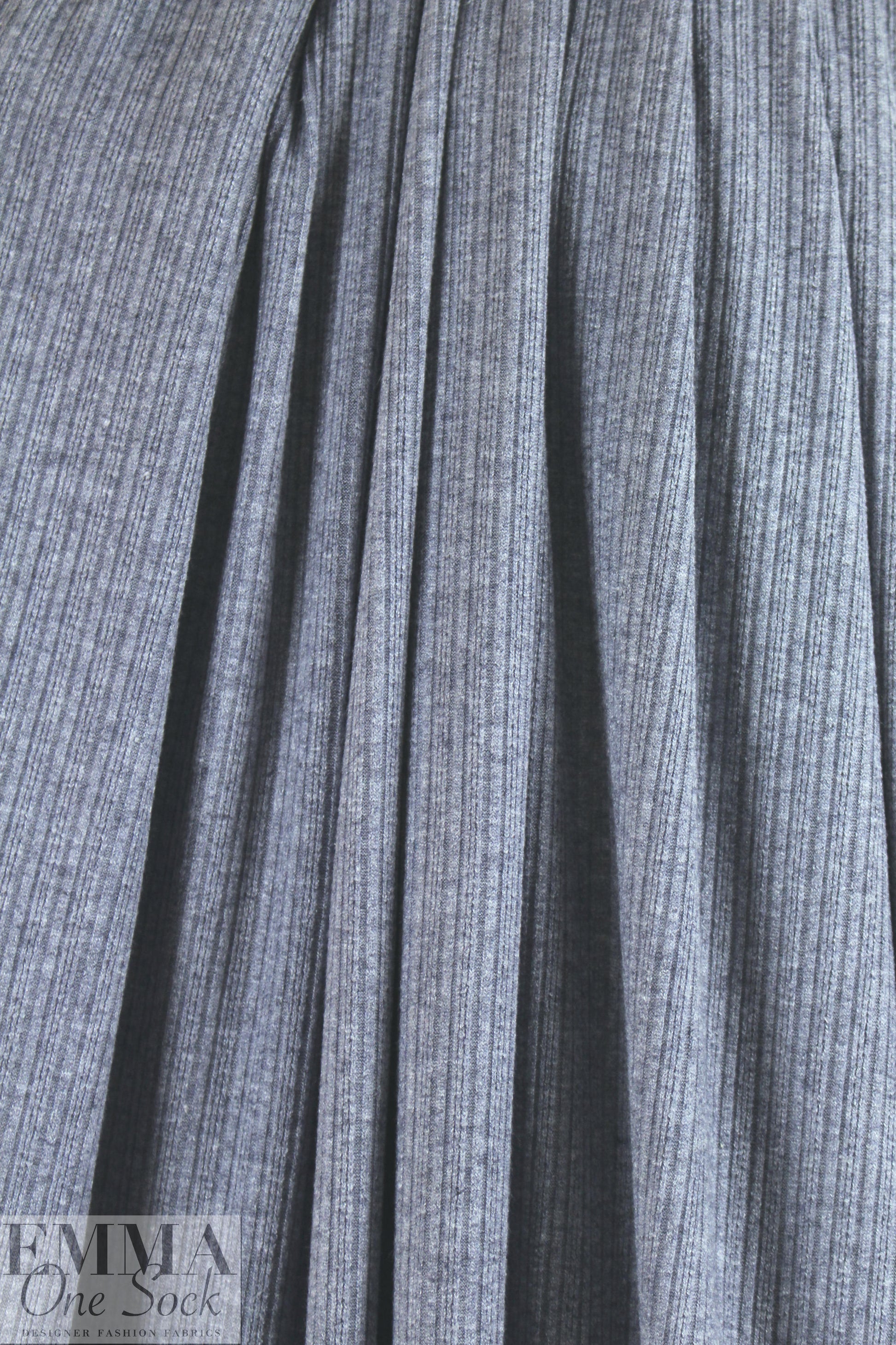 mini cable rayon blend sweater knit - stonewash 1.75 yd