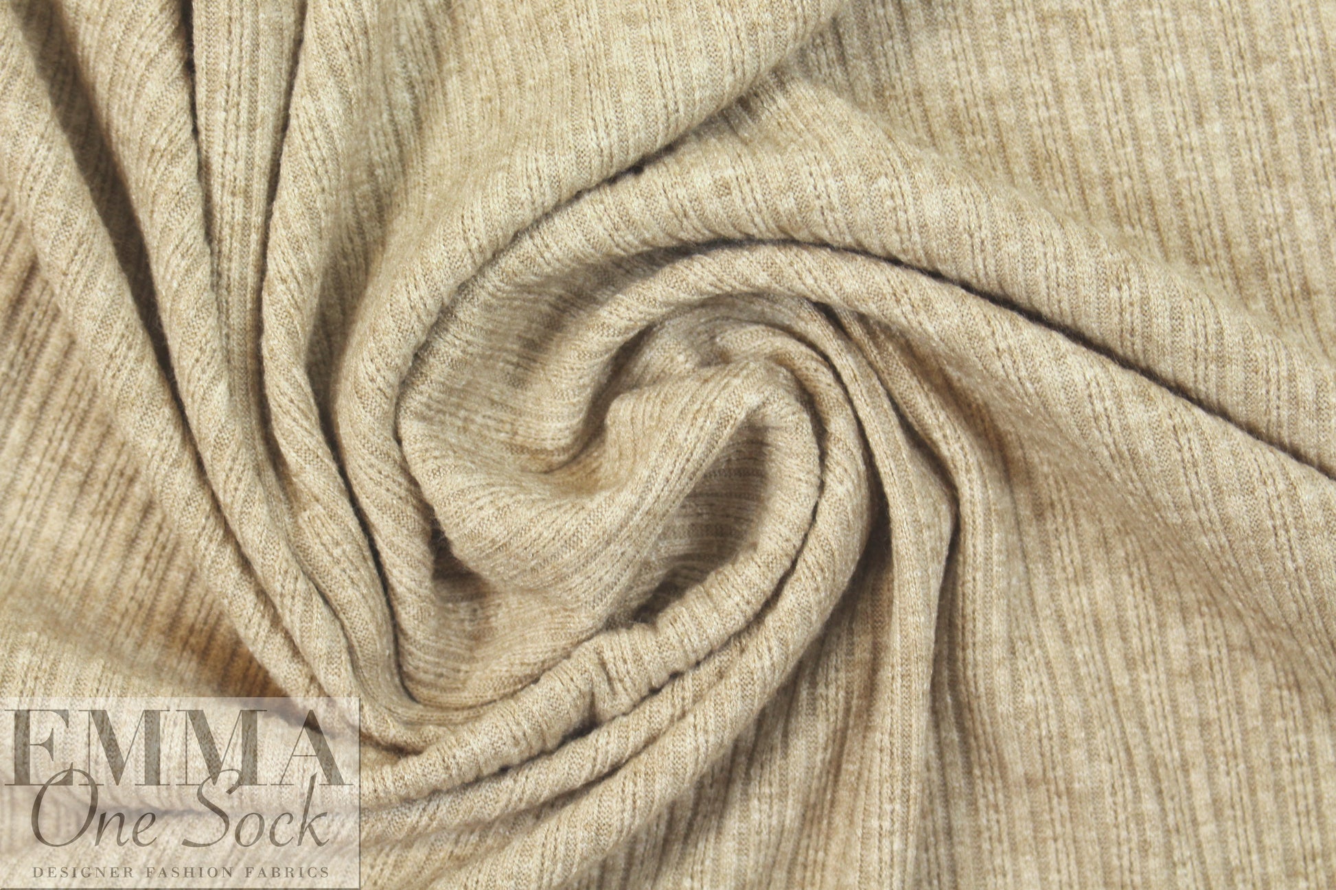 mini cable rayon blend sweater knit - sandalwood 2 yd