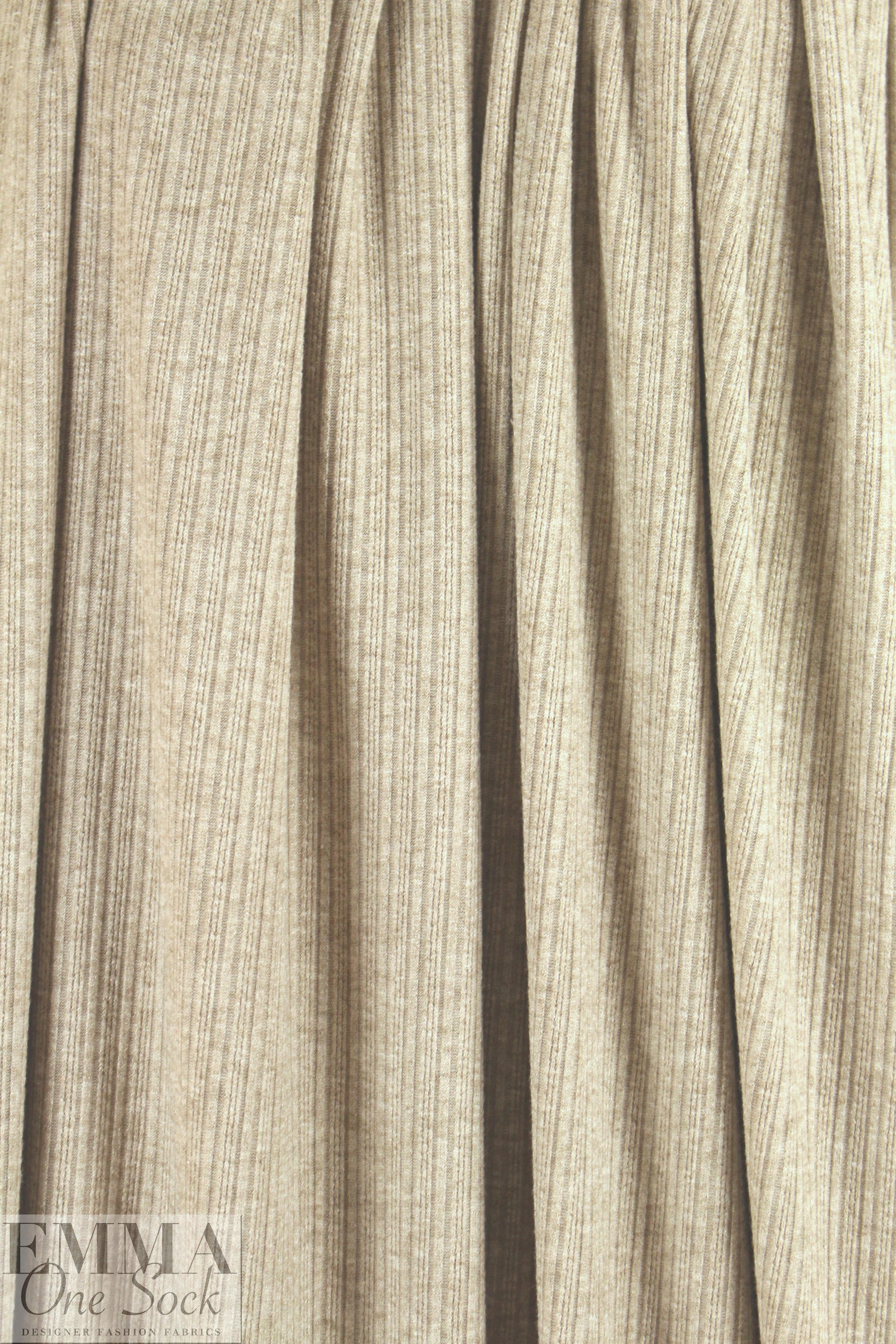 mini cable rayon blend sweater knit - sandalwood 1.5 yd