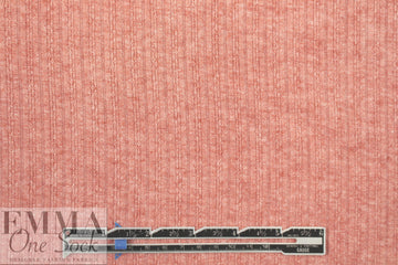 mini cable rayon blend sweater knit - coral salmon 2.5 yds