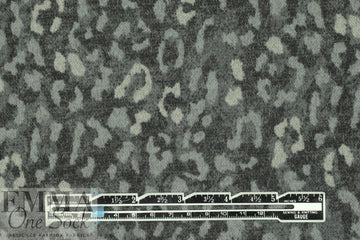 heathered, printed sweater knit - spotted gray 2.2 yd