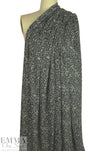 heathered, printed sweater knit - spotted gray 2.2 yd