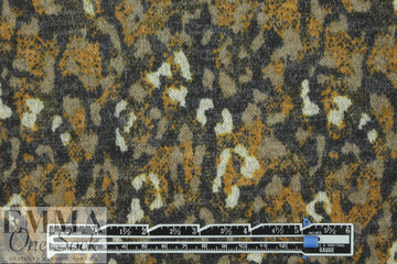 heathered, printed sweater knit - spotted dijon .625 yds