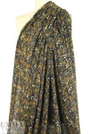 heathered, printed sweater knit - spotted dijon