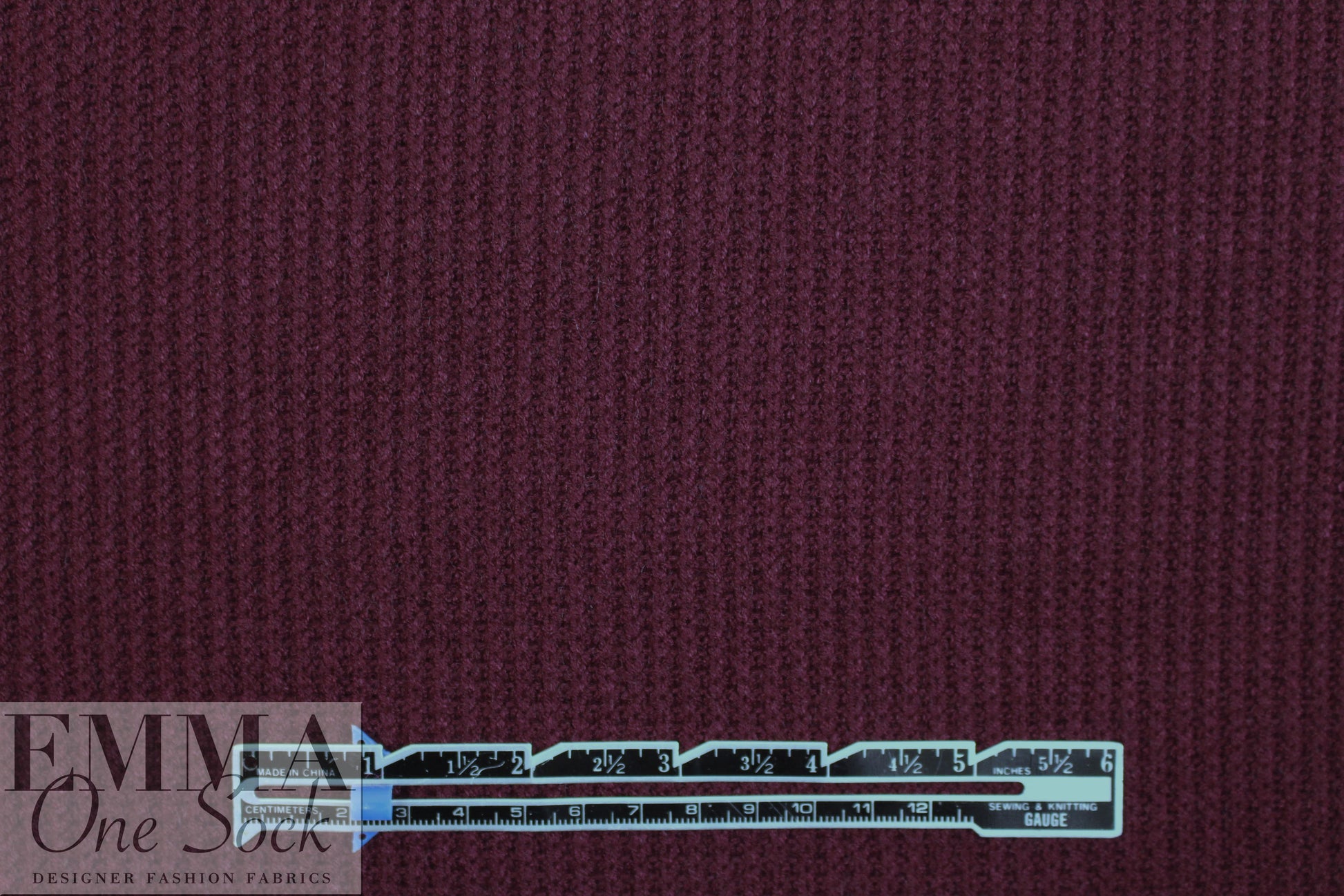 thick and soft waffle weave sweater knit - wine 1.5 yds