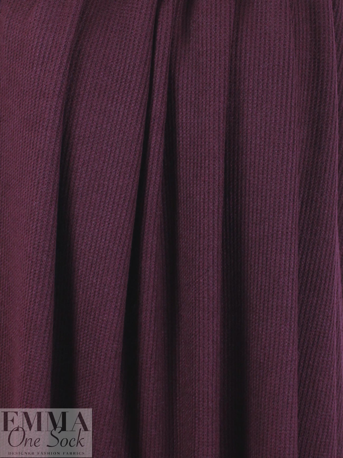 thick and soft waffle weave sweater knit - wine 1.25 yds