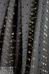 eyelet stitch poly/cotton knit, Oeko-Tex certified - black 1.75 yd