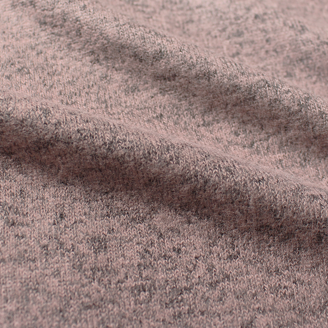 super-soft rayon blend brushed sweater knit - dusty mauve 1.625 yd