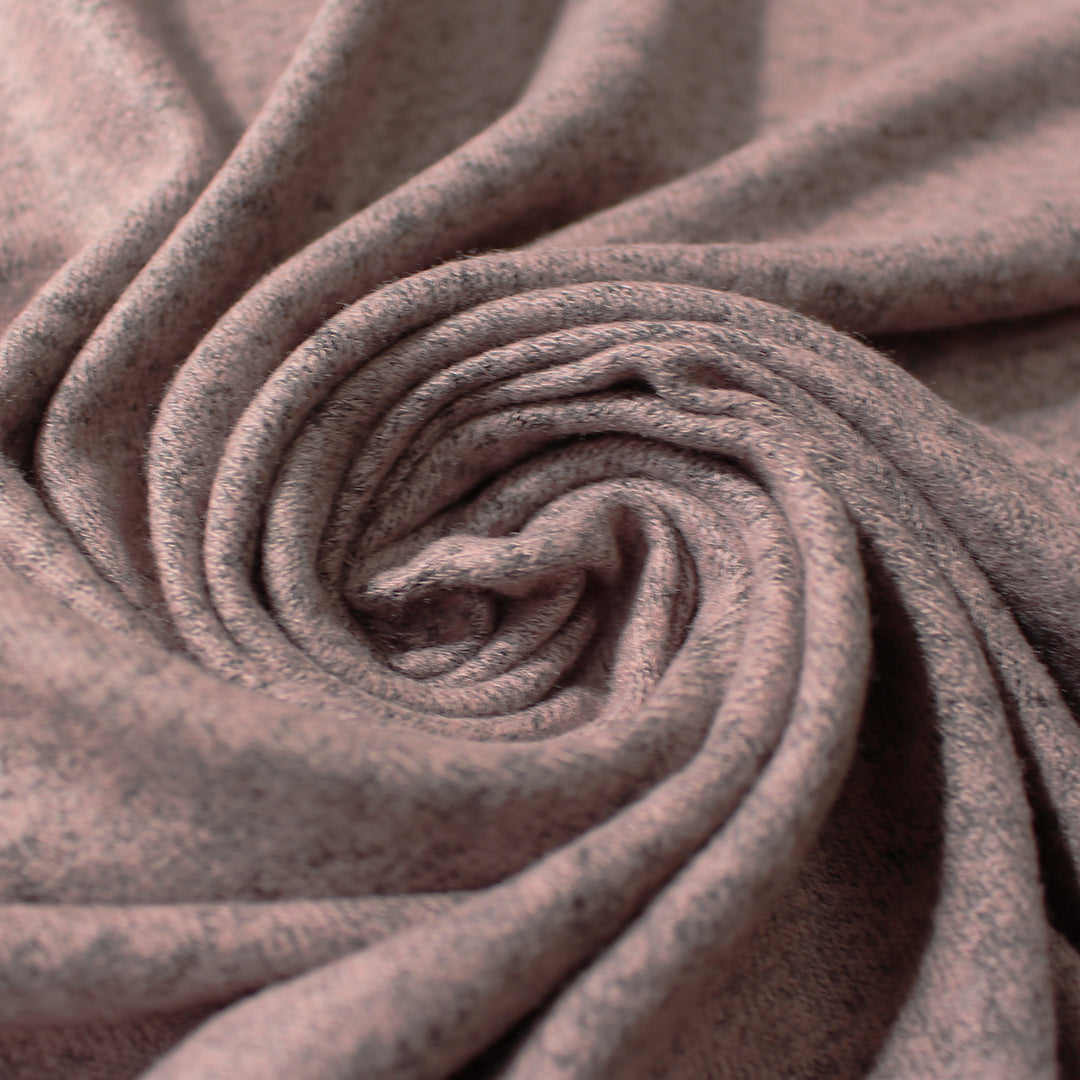 super-soft rayon blend brushed sweater knit - dusty mauve 1.875 yds