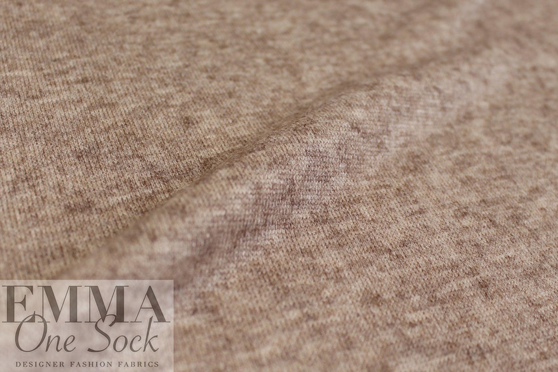 super soft heathered rayon blend sweater knit - driftwood .75 yds