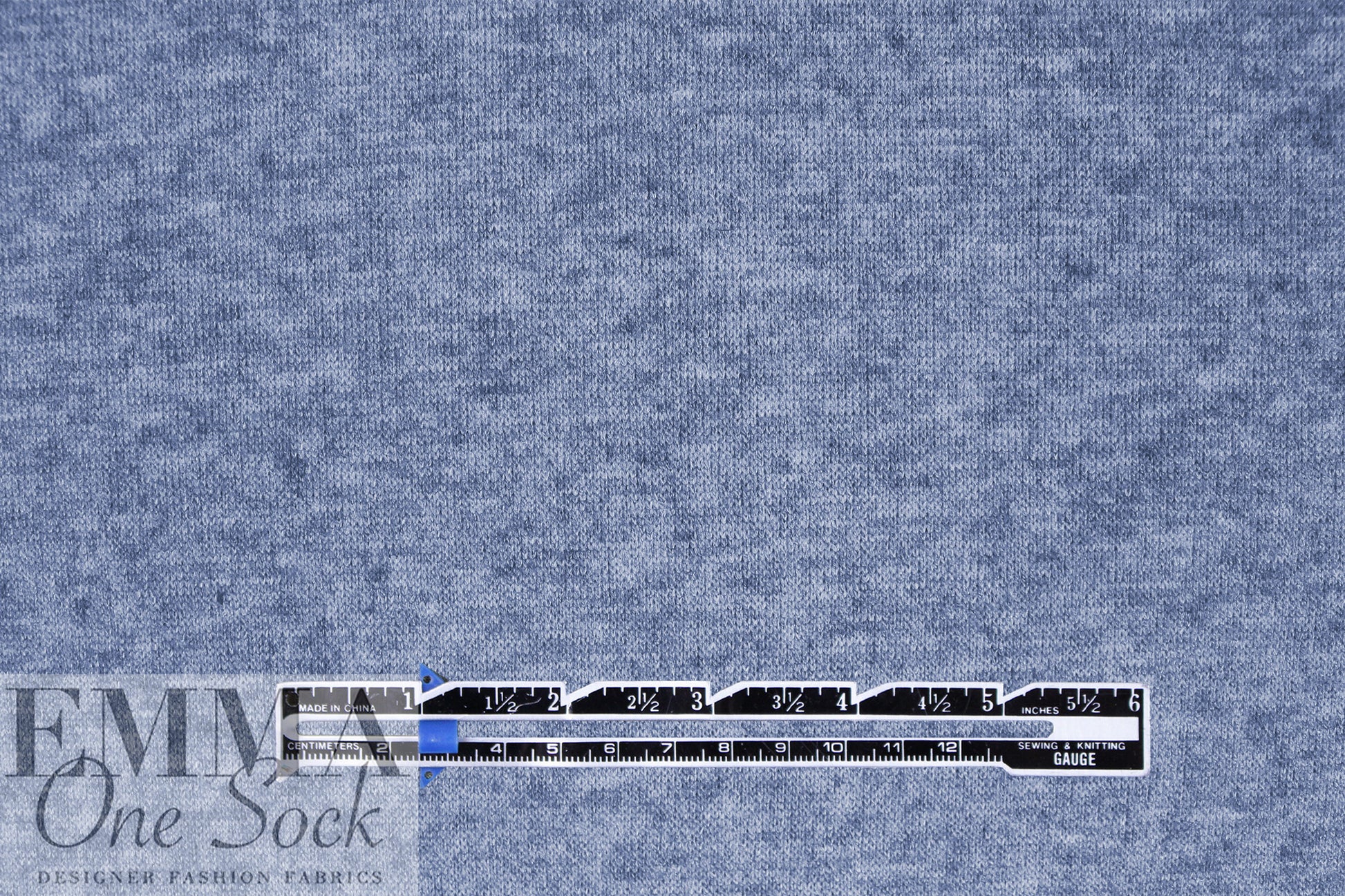 super soft heathered rayon blend sweater knit - denim 1.625 yd