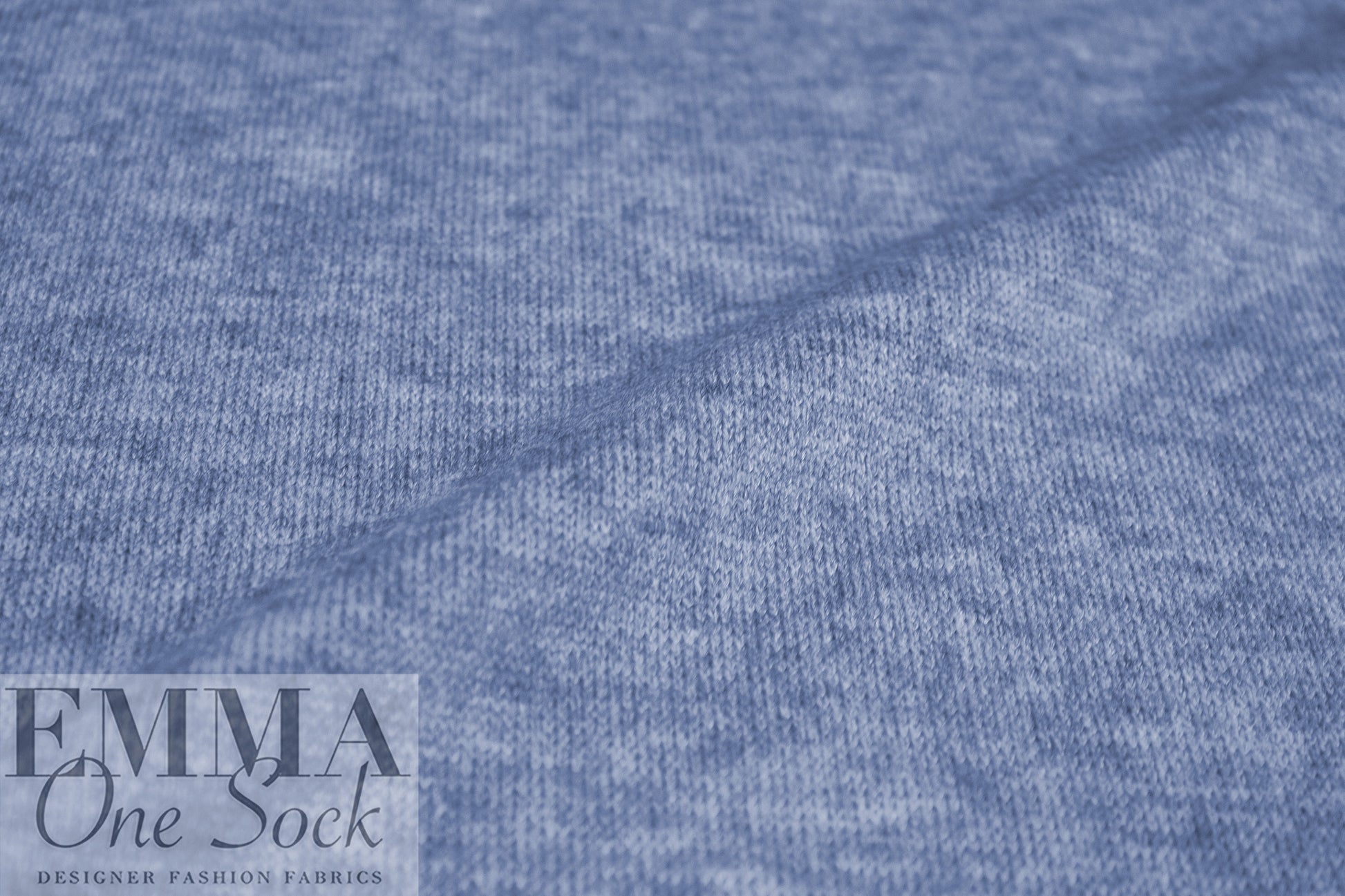 super soft heathered rayon blend sweater knit - denim 1.625 yd