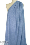 super soft heathered rayon blend sweater knit - denim 1.625 yd