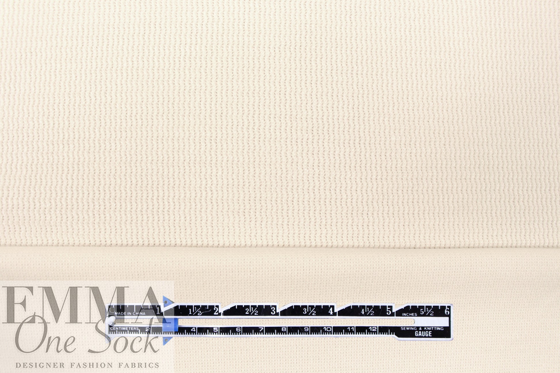 'demi knit' rayon blend textured sweater knit- ivory 1 yard
