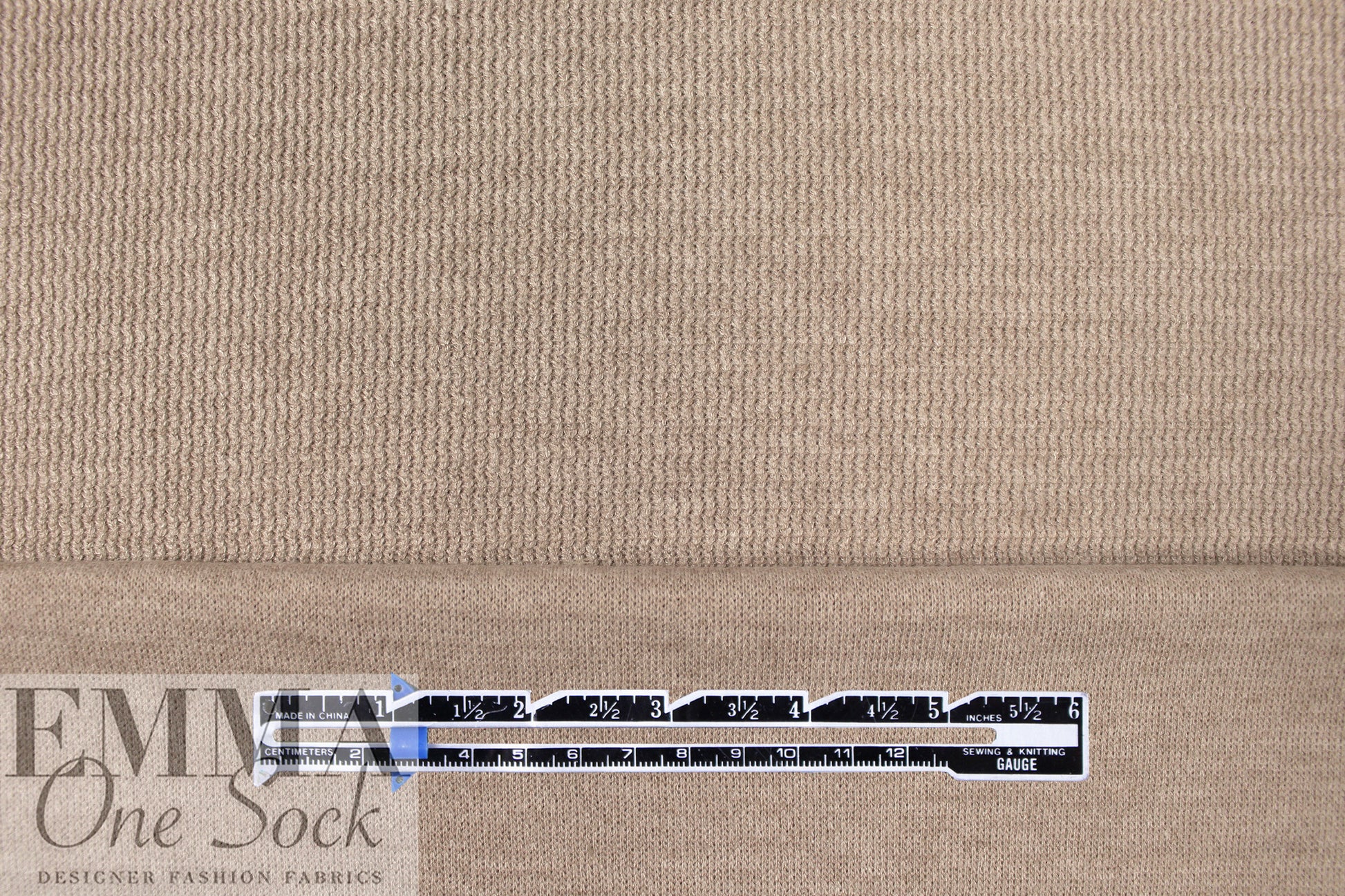 'demi knit' rayon blend textured sweater knit- heather beige .75 yds