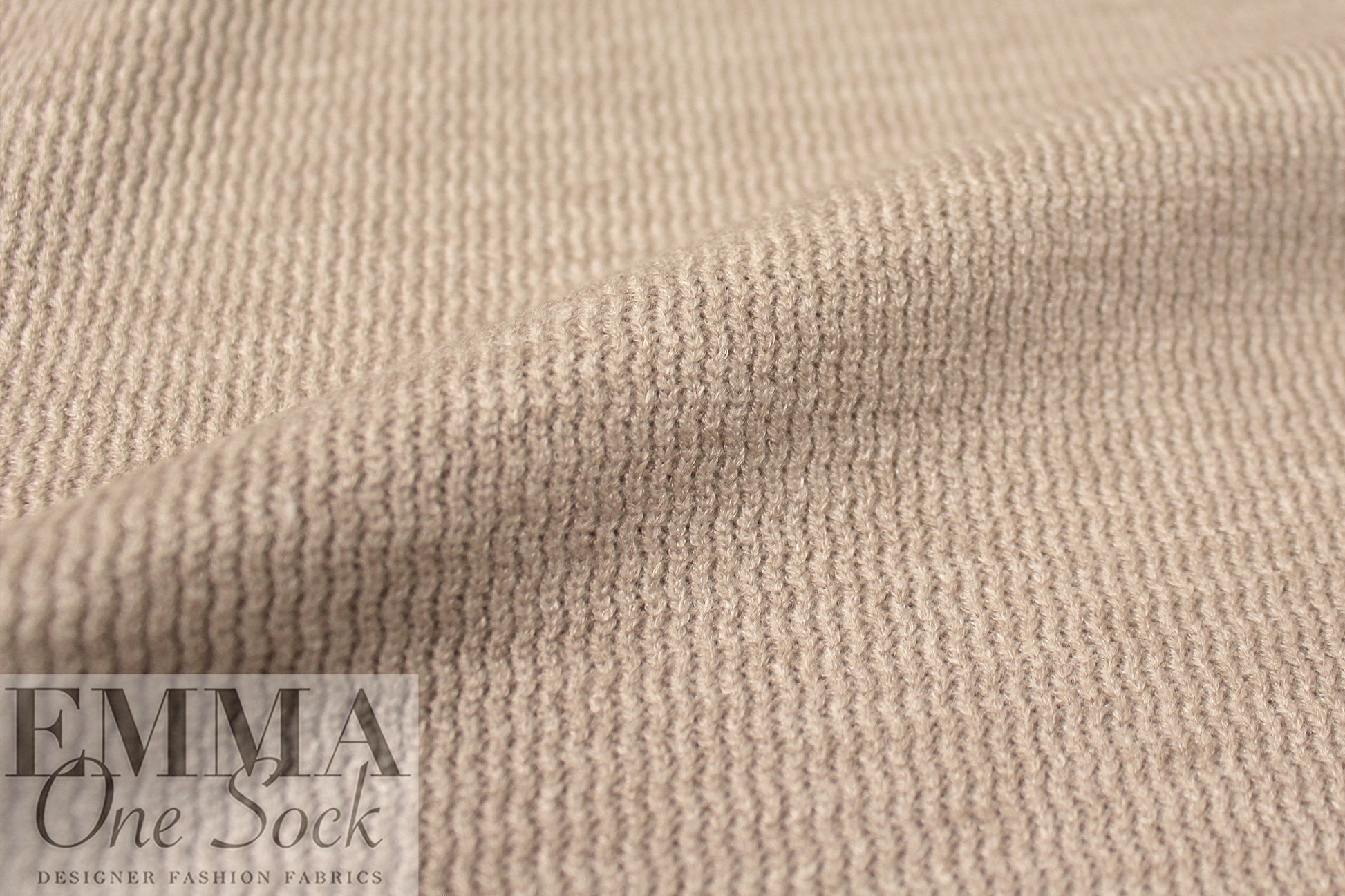 'demi knit' rayon blend textured sweater knit- heather beige 2.5 yd