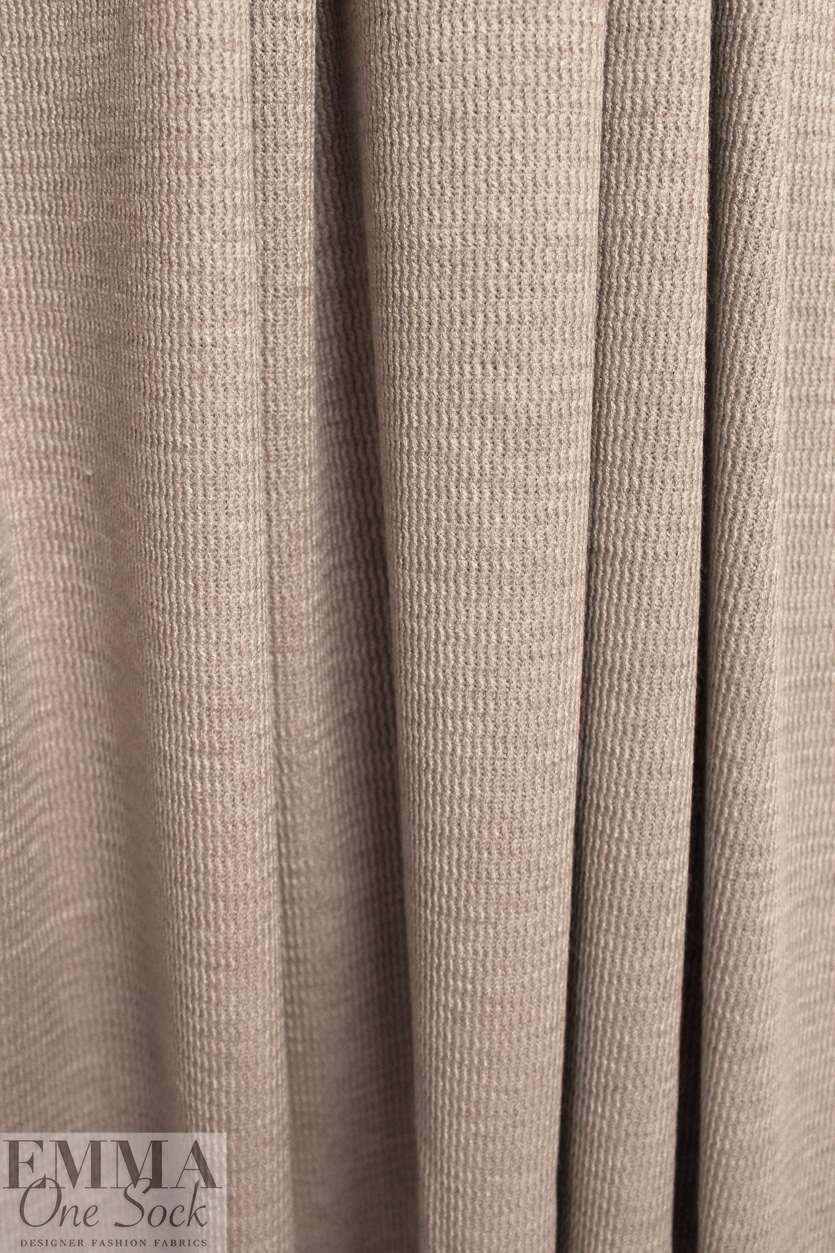 'demi knit' rayon blend textured sweater knit- heather beige 2.5 yd