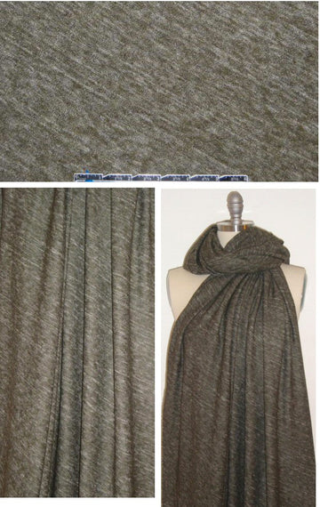 Burning T0rch variegated sweater knit - loden heather 1.875 yd
