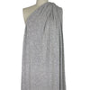 CA designer variegated rayon sweater knit - frosty gray 1.125 yds
