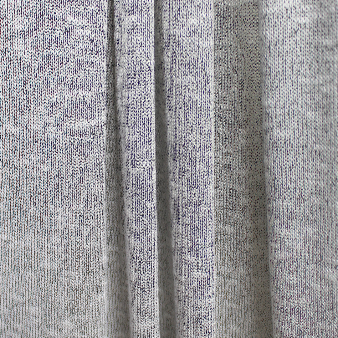 CA designer variegated rayon sweater knit - frosty gray 1.125 yds
