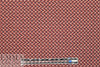 famous designer 'fairisle' cotton sweater knit - brick/navy