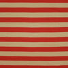 French striped cotton/linen sweater knit - scarlet/cashew 1.125 yds