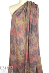 CA designer ikat floral wool blend sweater knit 2.25 yd