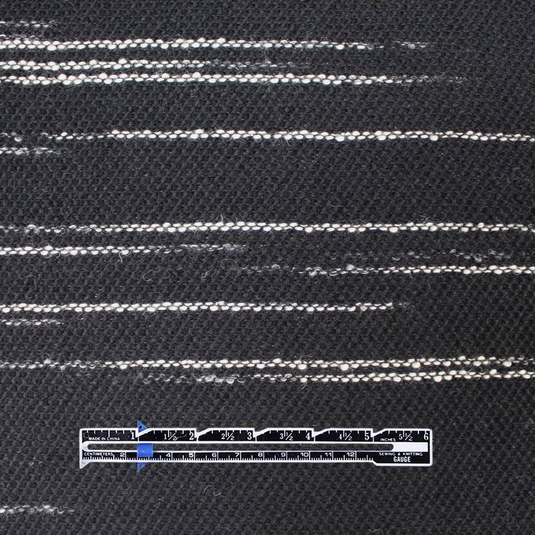 Italian wool blend streaked, textured sweater knit - EXTRA WIDE 1.25 yds