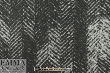 Italian sketchy chevron jacquard sweater knit
