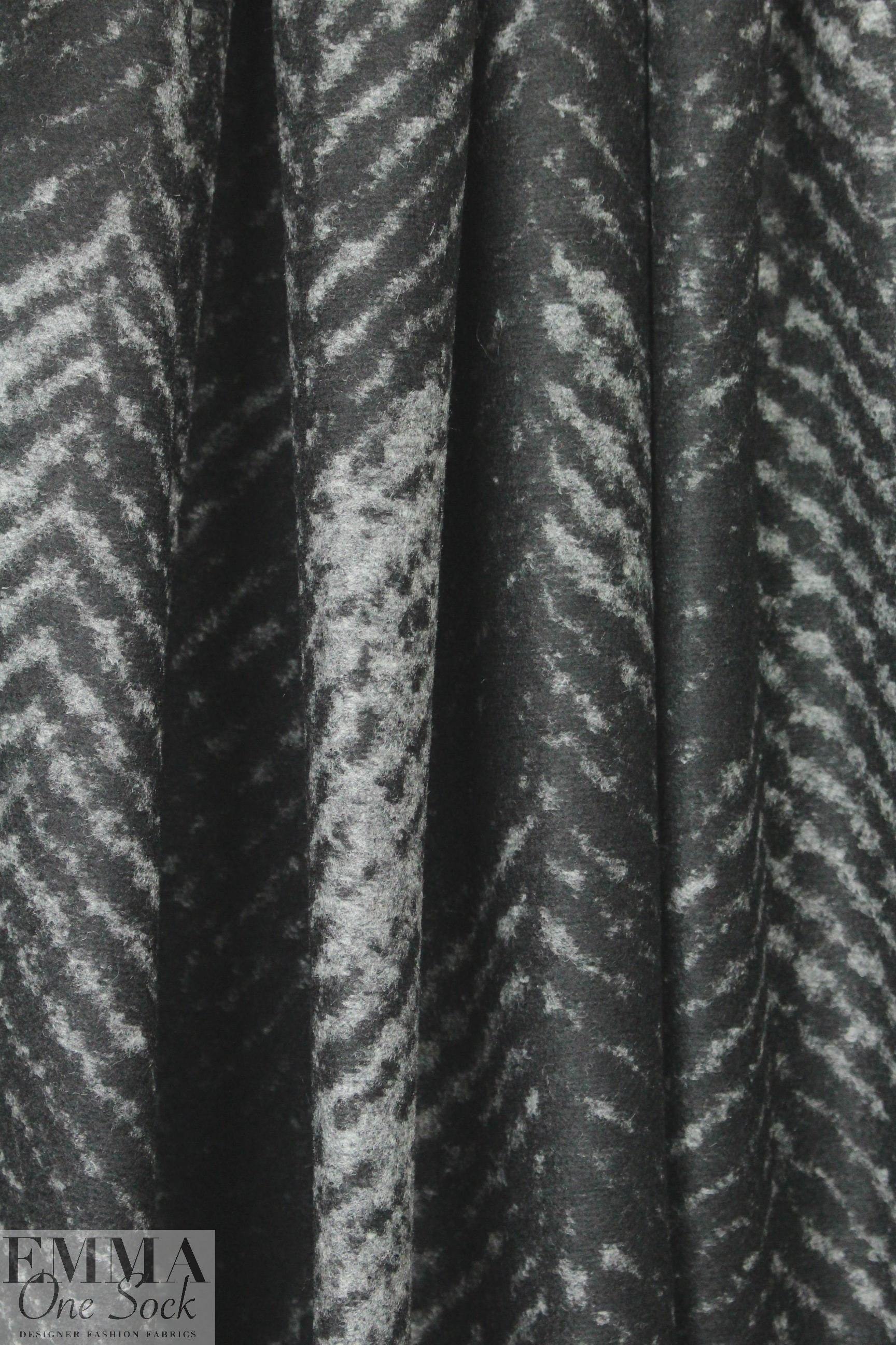 Italian sketchy chevron jacquard sweater knit 1 yard