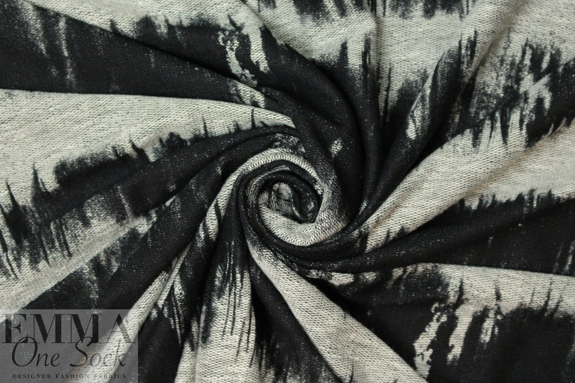 CA designer edgy ink blot cotton blend sweater knit