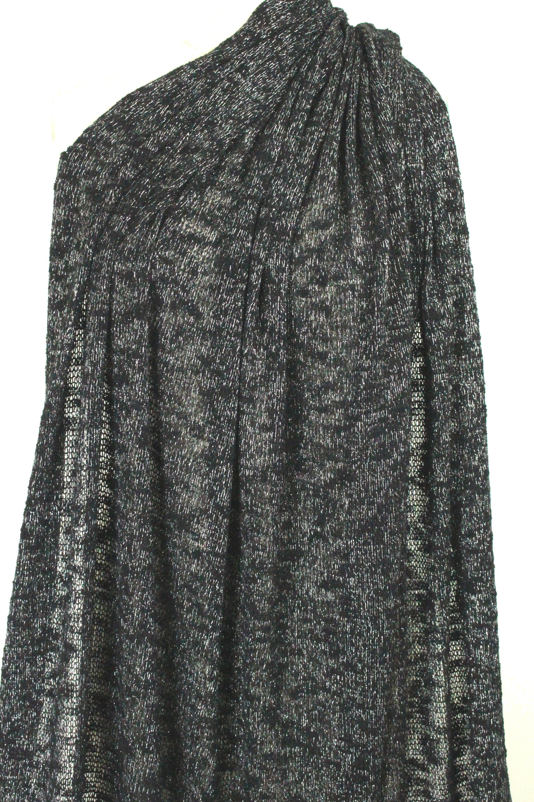 CA designer metallic infused black sweater knit