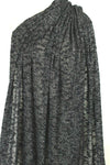 CA designer metallic infused black sweater knit .75 yds