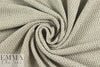 Italian warm gray knotted stitch cotton sweater knit 1.125 yds