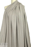 Italian warm gray knotted stitch cotton sweater knit