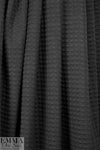 NY designer diamond matelasse' knit - black .875 yds