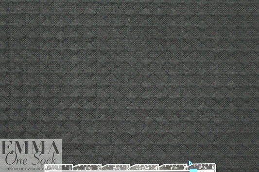 NY designer diamond matelasse' knit - black