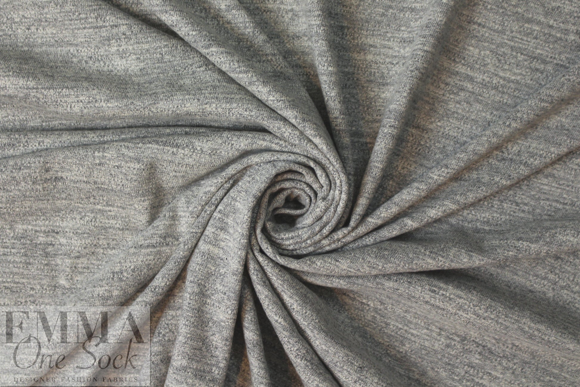 CA designer cotton blend sweater knit - marled gray