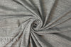 CA designer cotton blend sweater knit - marled gray 3 yds