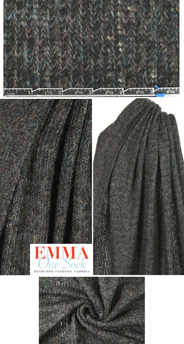 Italian wool/moh blend cozy sweater - mica