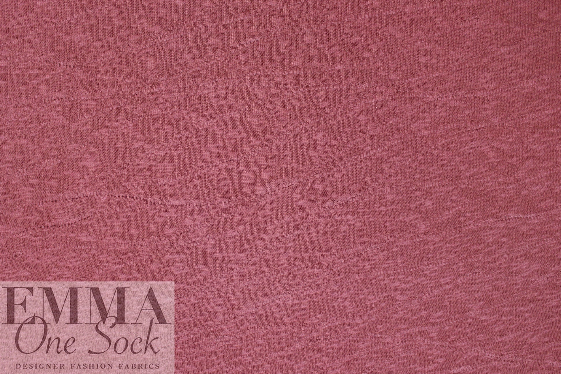 MTM organic cotton GOTS/Oeko-Tex slub sweater knit - rosewood .5 yds