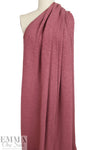 MTM organic cotton GOTS/Oeko-Tex slub sweater knit - rosewood 1 yard